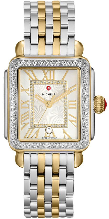 Michele Deco Madison Women's Gold Diamonds Watch MWW06T000144