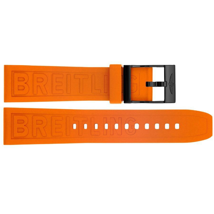 Breitling Diver Pro 22mm Orange Rubber Strap 174SS