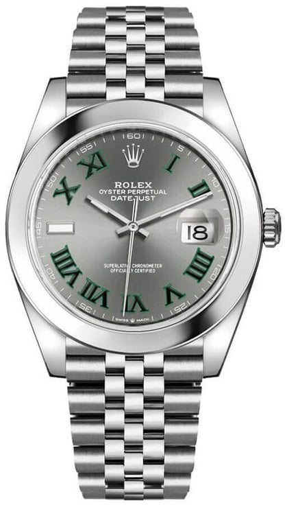 Rolex Datejust 41 Wimbledon Jubilee Bracelet Men's Watch 126300-0014