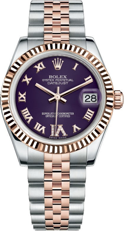 Rolex Datejust 31 Purple Dial Watch 178271-0072