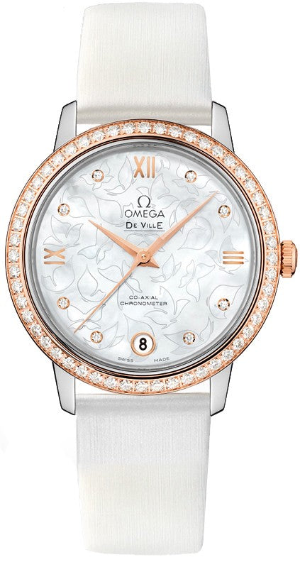 Omega De Ville Prestige Rose Gold & Steel Women's Watch 424.27.33.20.55.001