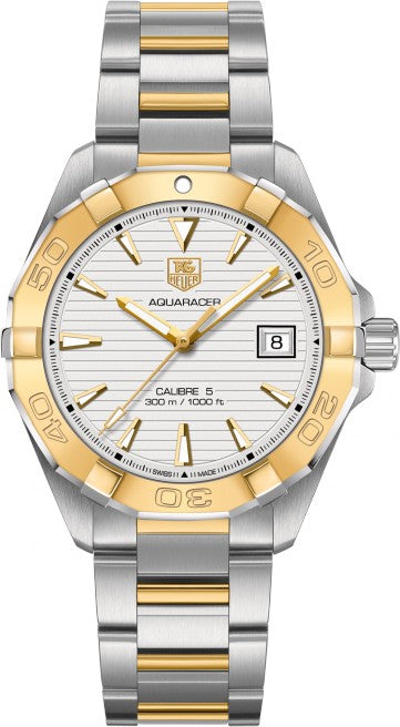 Tag Heuer Aquaracer Calibre 5 White Dial Steel Men's Watch WAY2151.BD0912