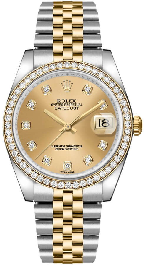 Rolex Datejust 36 Stainless Steel & Yellow Gold Watch 116243-0005