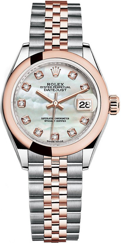 Rolex Lady-Datejust 28 Mother of Pearl Diamond Women's Watch 279161-0013