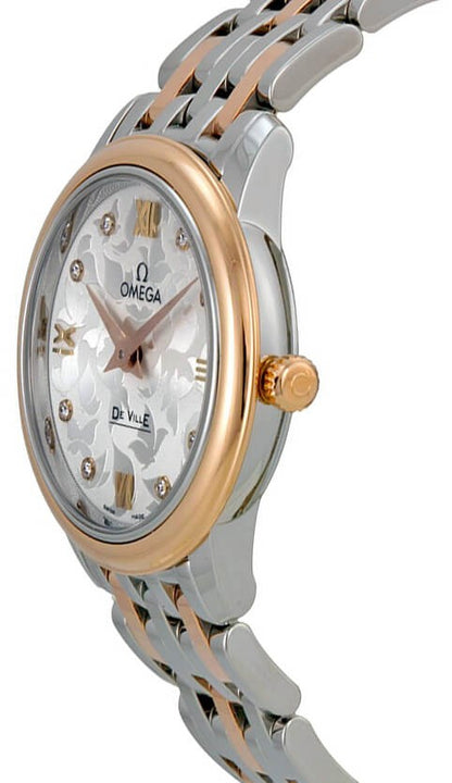 Omega De Ville Prestige Rose Gold & Steel Women's Watch 424.20.27.60.52.002