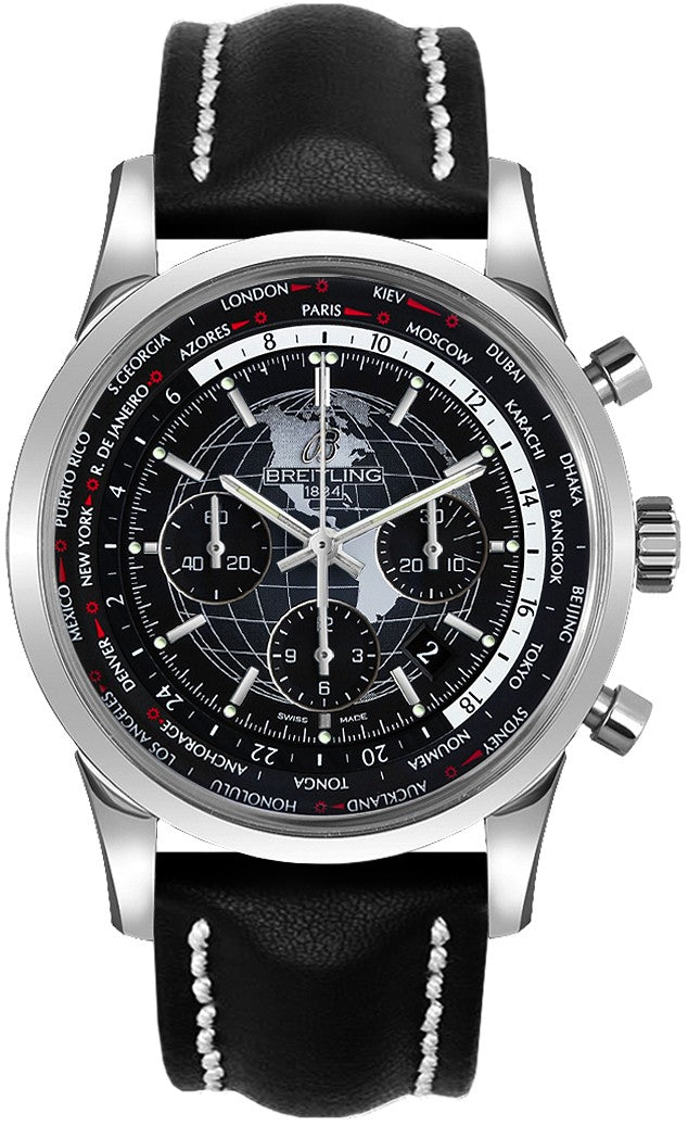 Breitling Transocean Chronograph Unitime Men's Watch AB0510U4/BE84-442X