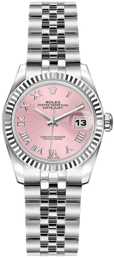 Rolex Lady-Datejust 26 Pink Dial Women's Watch 179174