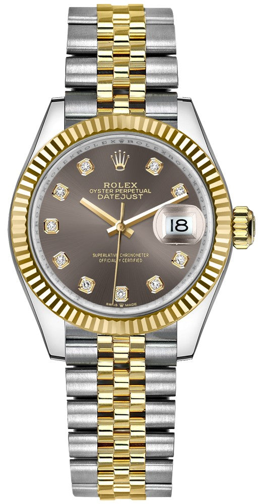 Rolex Datejust 31 Dark Grey Dial Women's Watch 278273-0022