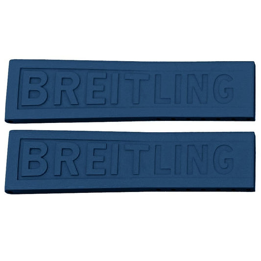 Breitling TwinPro 24mm Blue Rubber Strap 261S