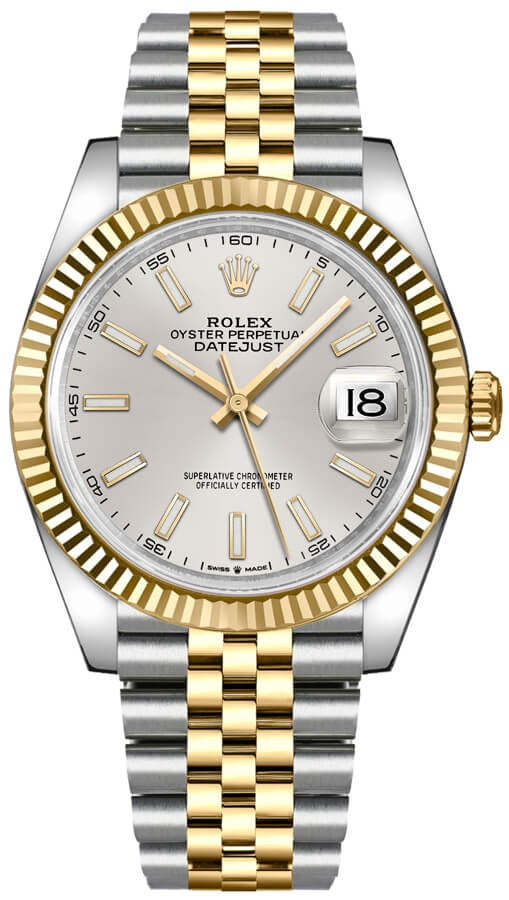 Rolex Datejust 41 Silver Dial Yellow Gold & Steel Watch M126333-0002