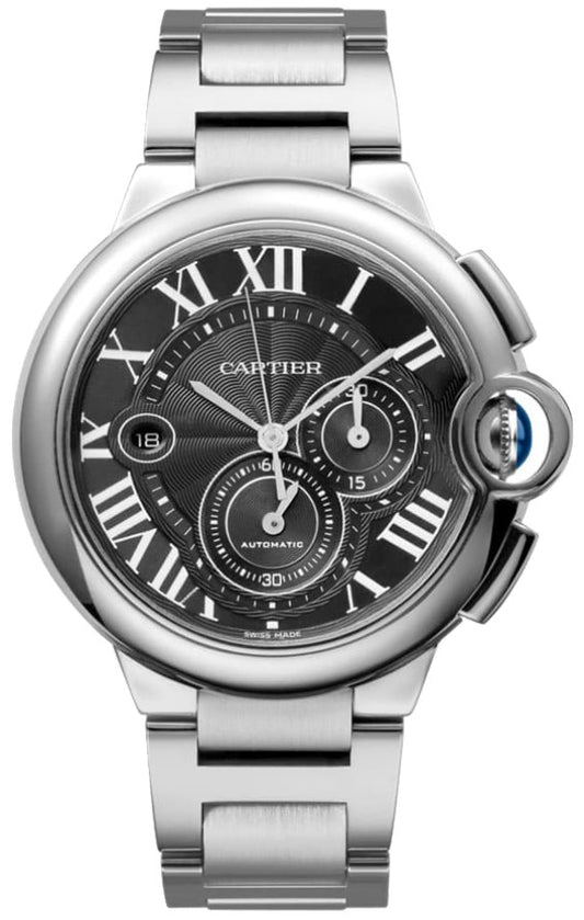 Cartier Ballon Bleu Black Dial Chronograph Men's Watch W6920025