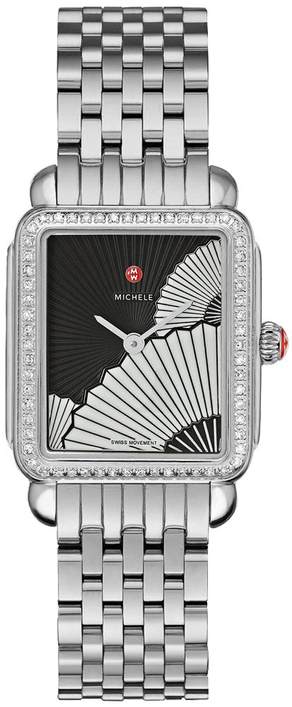 Michele Deco II Mid Fan Dial & Diamond Women's Watch MWW06I000015