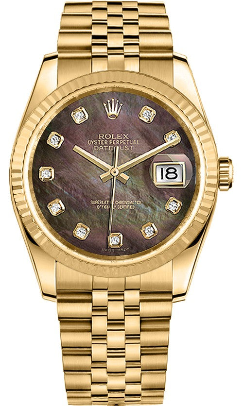 Rolex Datejust 36 Fluted Bezel Watch 116238-0057