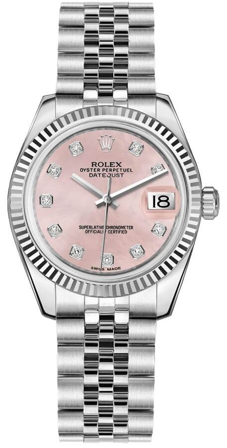 Rolex Datejust 31 Pink Diamond Dial Watch 178274-0022