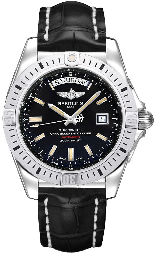 Breitling Galactic 44 Black Dial Men's Watch A45320B9/BD42-744P