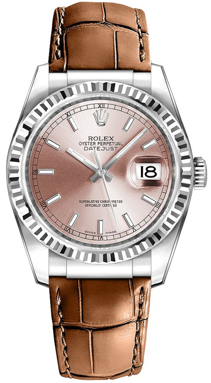 Rolex Datejust 36 Pink Dial Watch 116139