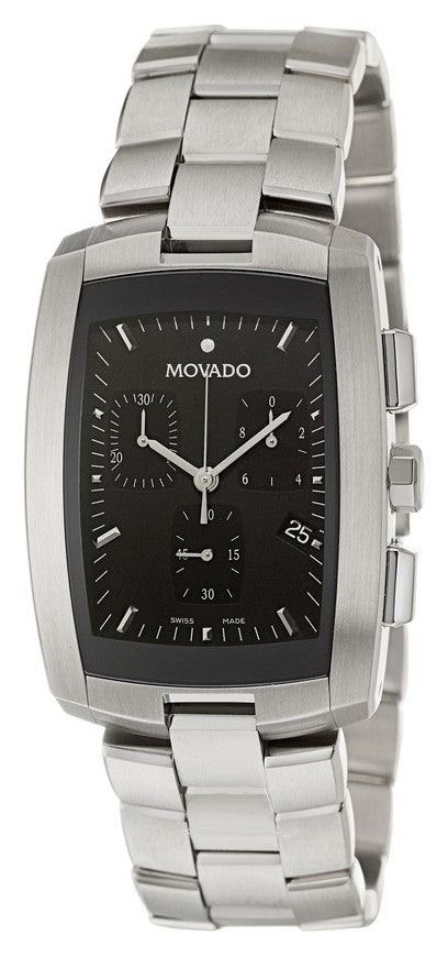 Movado Eliro Black Dial Chronograph Men's Watch 0605571