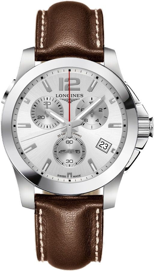 Longines Conquest Chronograph Silver Dial Men's Watch L3.702.4.76.5