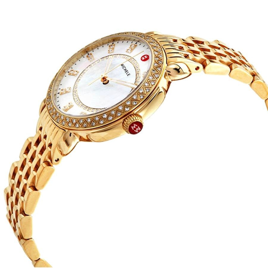 Michele Sidney Classic Gold Tone Women's Watch MWW30B000004