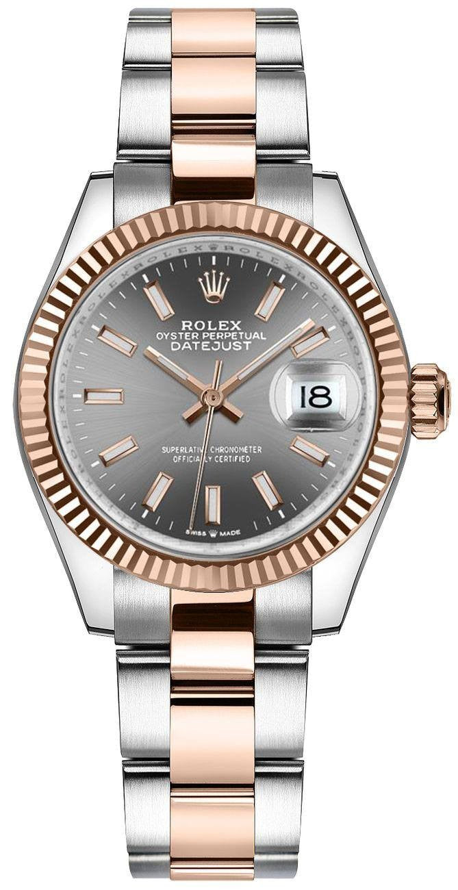 Rolex Datejust 31 Slate Grey Index Dial Women's Watch 278271-0017