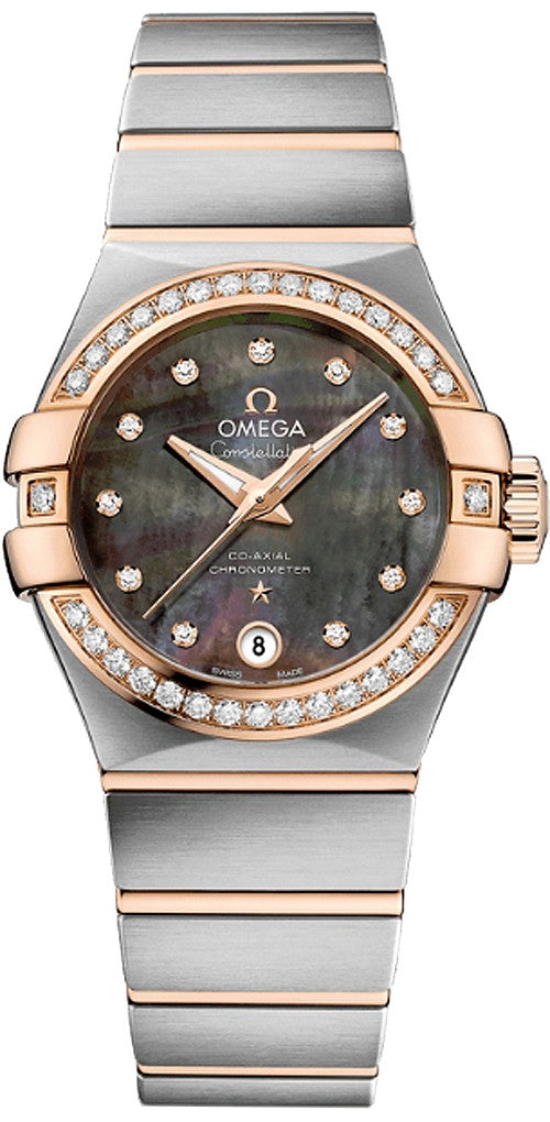 Omega Constellation Diamond Two Tone Luxury Watch 123.25.27.20.57.006