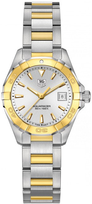 Tag Heuer Aquaracer Gold & Steel Ladies Luxury Watch WAY1455.BD0922