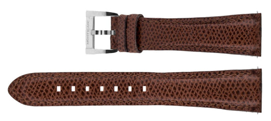 MontBlanc 18mm Brown Leather Strap MB18BRNLT