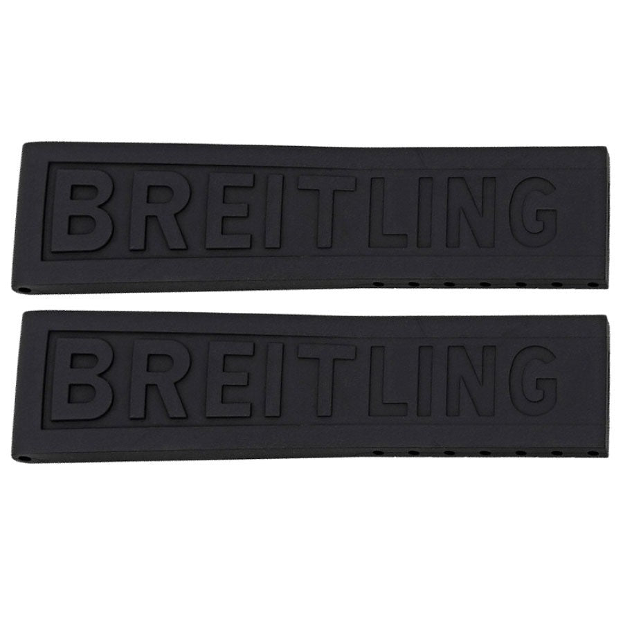 Breitling TwinPro 24mm Black Rubber Strap 263S