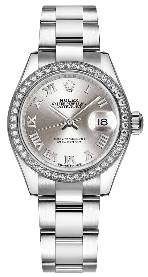 Rolex Lady-Datejust 28 Diamond Bezel Women's Watch 279384RBR-0010