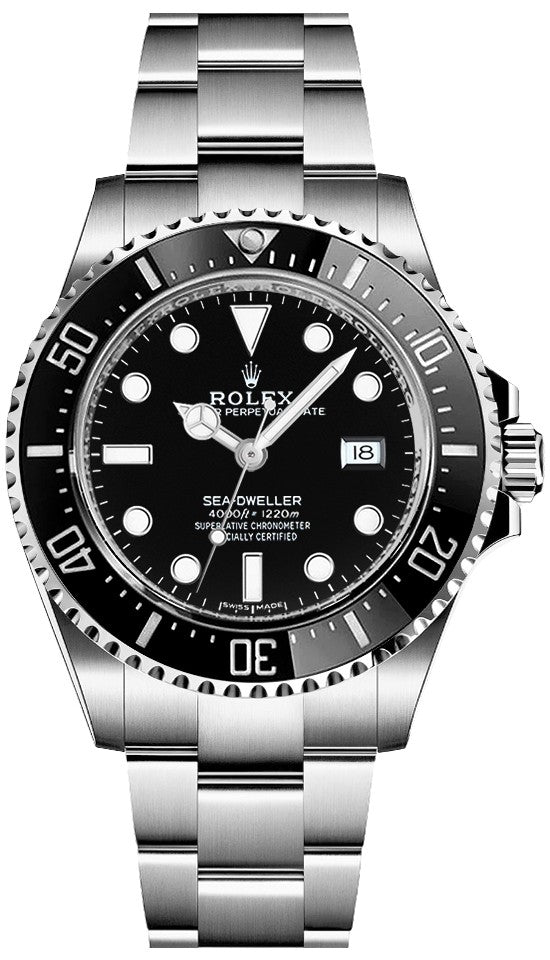 Rolex Sea-Dweller 4000 Black Dial Oystersteel Men's Watch 116600-0003