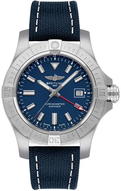 Breitling Avenger Automatic GMT 45 Blue Dial Men's Watch A32395101C1X1