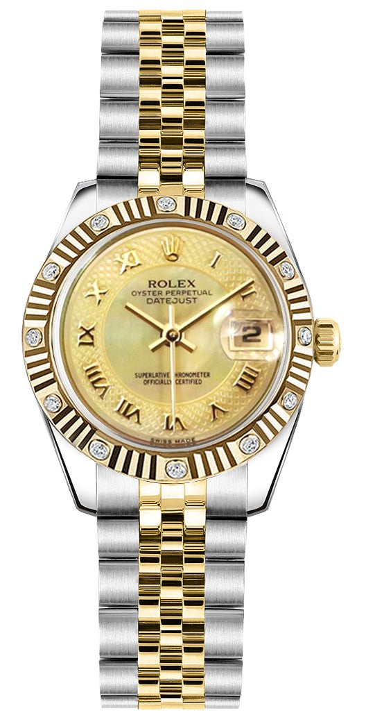 Rolex Lady-Datejust 26 Gold & Steel Women's Watch 179313