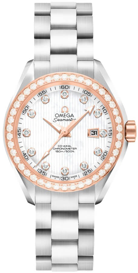 Omega Seamaster Aqua Terra Diamond Women's Luxury Watch 231.25.34.20.55.003