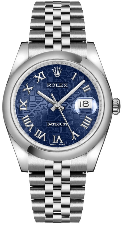 Rolex Datejust 36 Blue Jubilee Dial Watch 116200