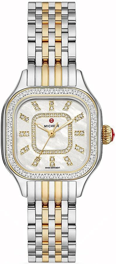 Michele Meggie Two-Tone Diamond Steel Women's Watch MWW33B000002