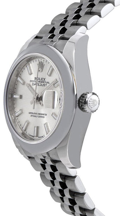 Rolex Lady-Datejust 28 Silver Dial Jubilee Bracelet Watch 279160-0005