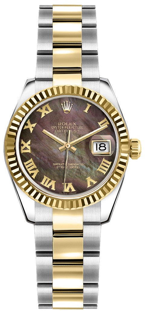 Rolex Lady-Datejust 26 Roman Numeral Dial Watch 179173