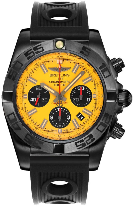 Breitling Chronomat 44 Blacksteel Chronograph Men's Watch MB0111C3/I531-200S