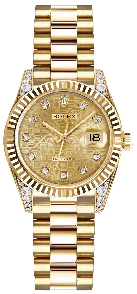 Rolex Lady-Datejust 26 Diamonds Women's Watch 179238