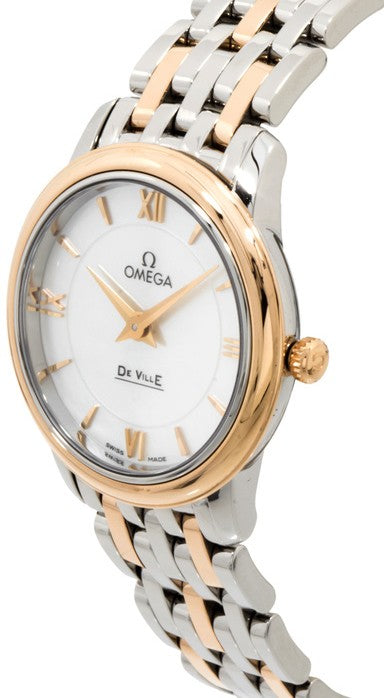 Omega De Ville Prestige Rose Gold & Steel Ladies Watch 424.20.27.60.05.002