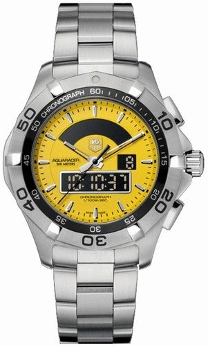 Tag Heuer Aquaracer Yellow Dial Men's Watch CAF1011.BA0821