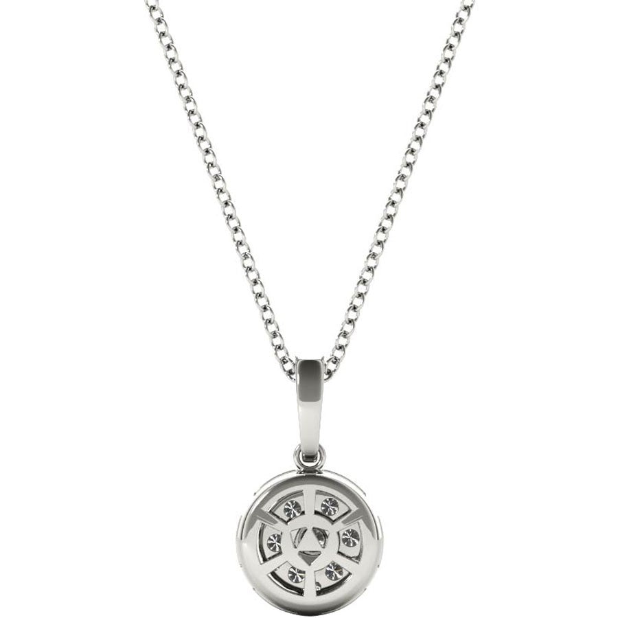 White Gold .47 Carat Diamond Pendant Necklace Ref. P21950W