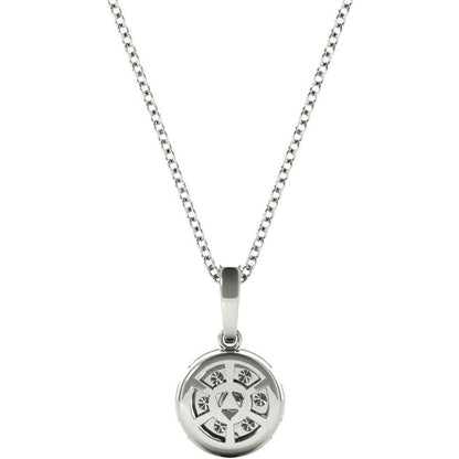 White Gold .47 Carat Diamond Pendant Necklace Ref. P21950W