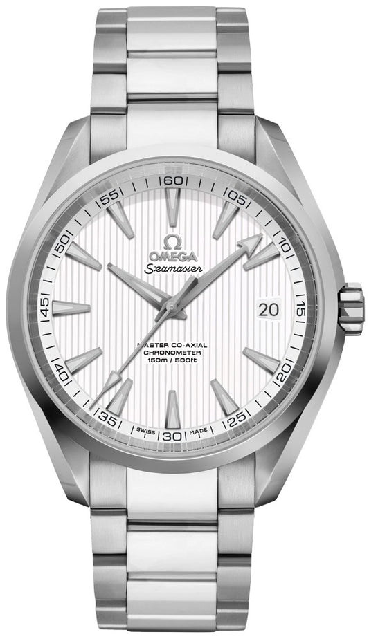 Omega Seamaster Aqua Terra Silver Teak Pattern Dial Men's Watch 231.10.42.21.02.003