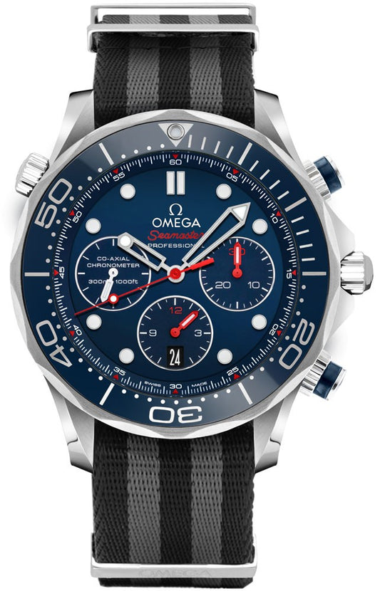 Omega Seamaster Blue Dial Chronograph Men's Watch 212.30.44.50.03.001