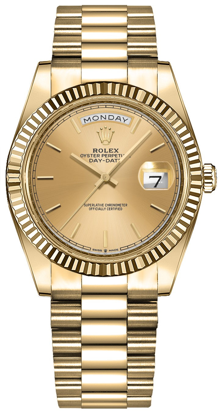 Rolex Day-Date 36 President Bracelet Yellow Gold Women's Watch 128238-0045