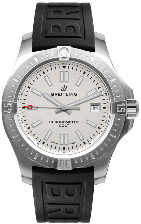 Breitling Colt 41 Automatic Silver Dial Steel Men's Watch A17313101G1S1