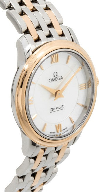 Omega De Ville Prestige Rose Gold & Steel Ladies Watch 424.20.27.60.05.002