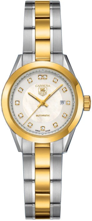 Tag Heuer Carrera 27mm 18k Gold Two-tone Women's Watch WV2450.BD0797