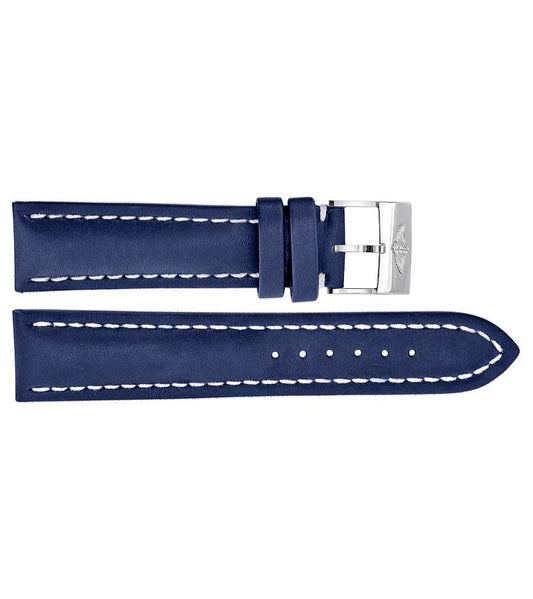 Breitling Blue Leather Strap 21mm 207X